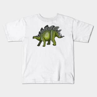 Stegosaurus dinosaur Kids T-Shirt